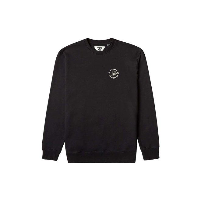 Vissla Heren Banditos Organic Crew Fleece Black