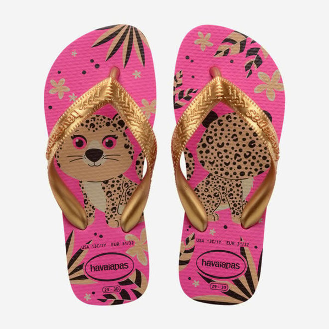 Havaianas Kids Top Pets Pink Flux Flip Flops for sale at Aloha
