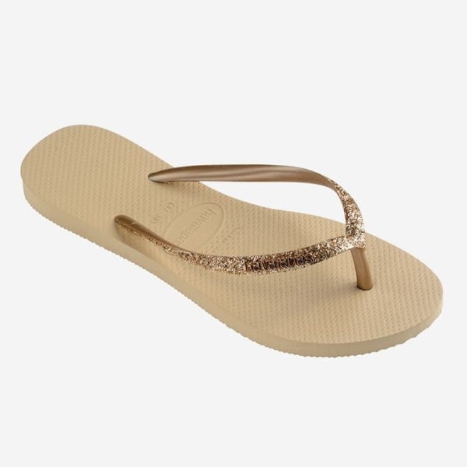 Havaianas Slim Glitter II Sand/ Grey Slippers