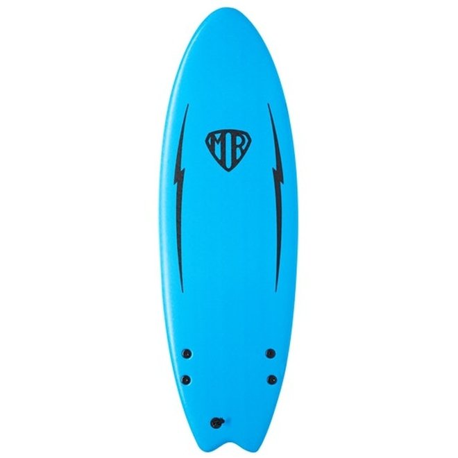 Ocean & Earth Ezi Rider Softtop Twin Fin 5'6" Dazzling Blue