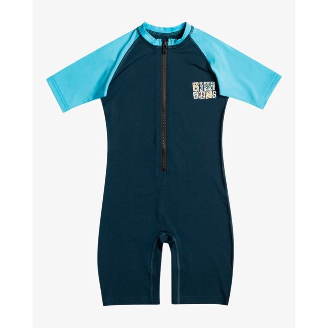 Billabong Kinder Blues Combi SS Badeanzug - Washed Navy