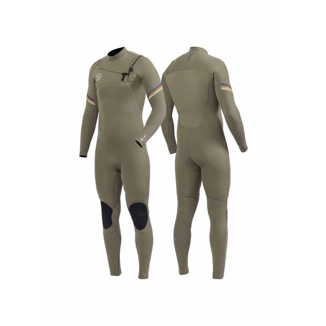 Vissla 7 Seas 3/2 Raditude Heren Wetsuit Dark Khaki