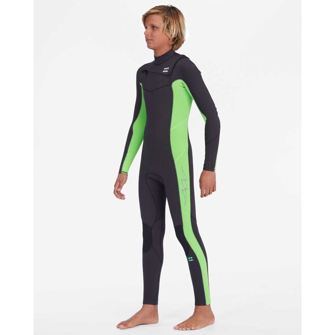 Billabong 3/2 Absolute Kids Wetsuit Neon Green