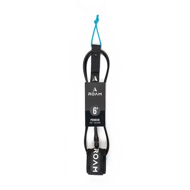 ROAM 6' Premium Leash Black (7mm)