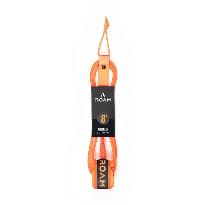 ROAM 8' Premium Leash Orange (7mm)