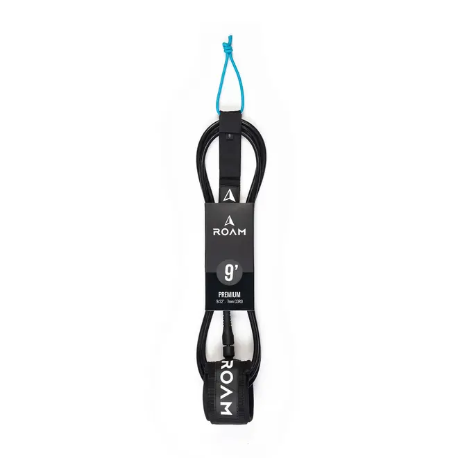 ROAM 9' Premium Leash Black (7mm)