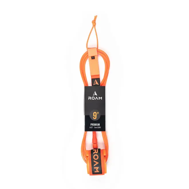 ROAM 9' Premium Leash Orange (7mm)