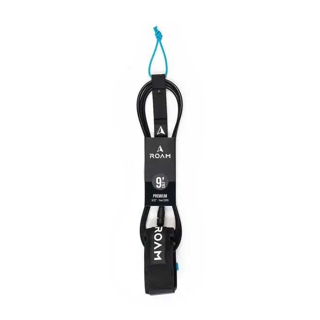 ROAM 9' Premium Calf Leash Black (7mm)