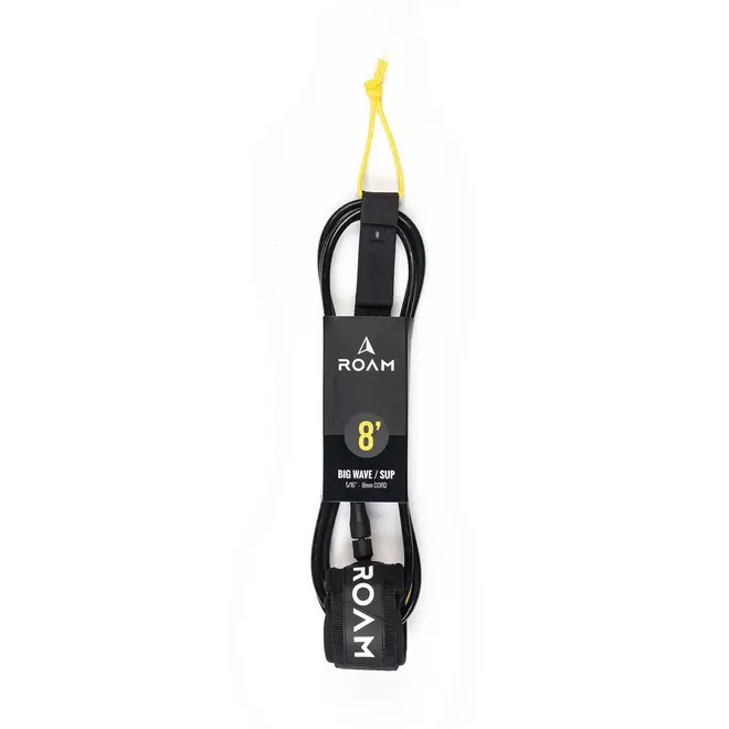 ROAM 8' Big Wave / SUP Leash Black (8mm)