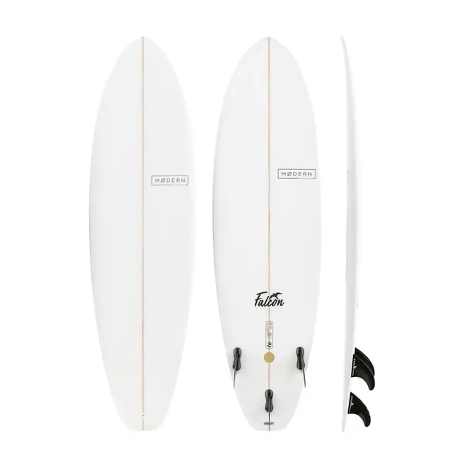 6'0 Modern Falcon Pu - Fcs II - 3 Fin - Clear