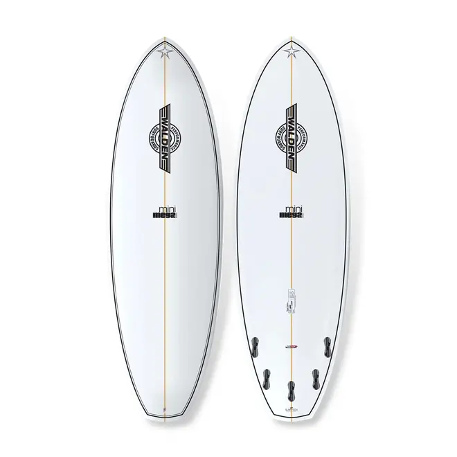 6'10 Walden Mini Mega Magic - Fusion HD - FCS II - 5 Fin - White