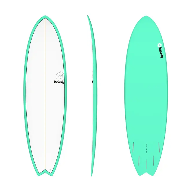 5'11 Torq Fish - Futures - 5 Fin - Seagreen White Deck