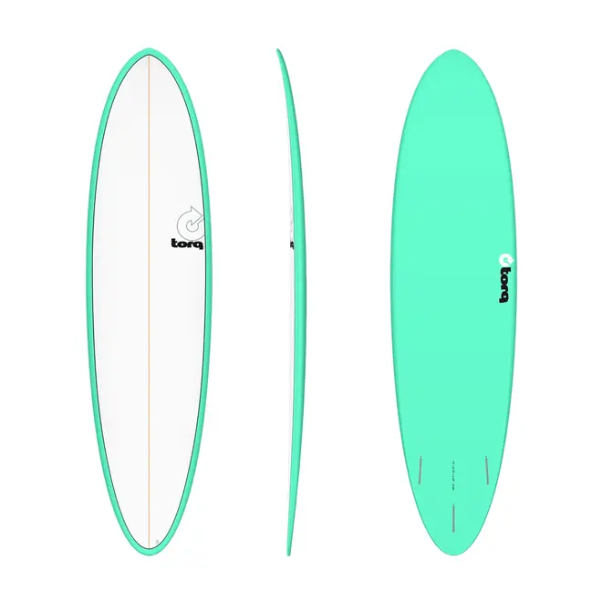 7'2 Torq Funboard - Futures - 3 Fin - Seagreen White Deck