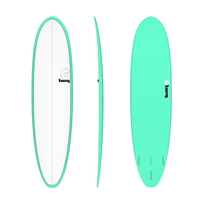 7'8 Torq Funboard V+ - Futures - 3 Fin - Seagreen White Deck