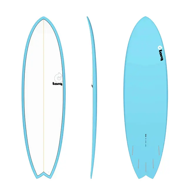 6'6 Torq Fish - Futures - 5 Fin - Blue White Deck