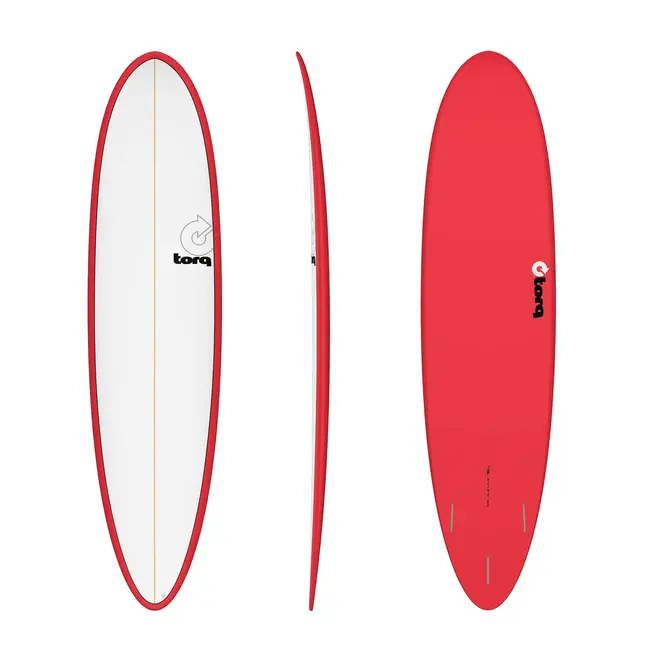 7'6 Torq Funboard - Futures - 3 Fin - Red White Deck