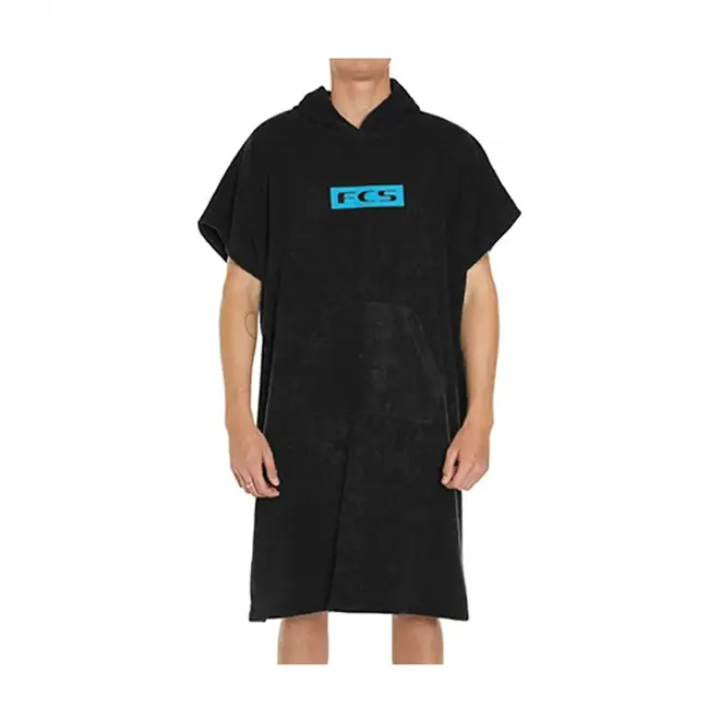 FCS Junior Towel Poncho Black