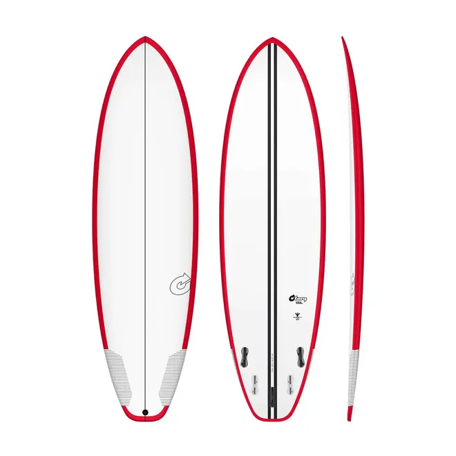 7'2 Torq BigBoy TEC - FCS II - 5 Fin - Red Rail