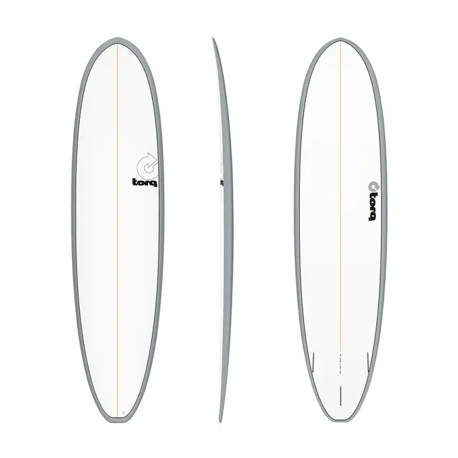 8'2 Torq Funboard V+ - Futures - 3 Fin - Gray Rail Pinline