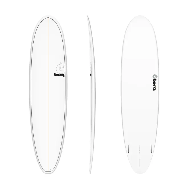 8'2 Torq Funboard V+ - Futures - 3 Fin - White Pinline
