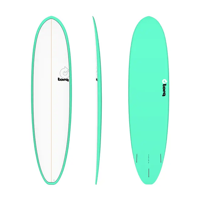 8'2 Torq Funboard V+ - Futures - 3 Fin - Seagreen White Deck