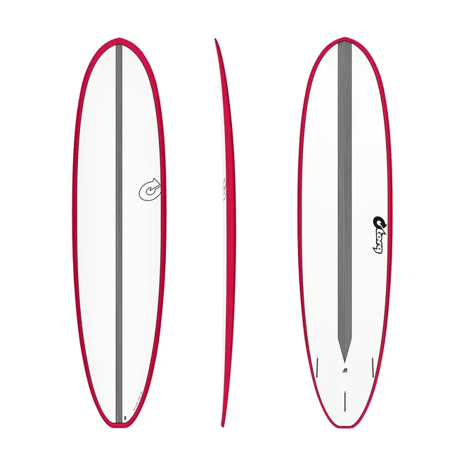 7'4 Torq Funboard V+ CS - Futures - 3 Fin - Red Rail