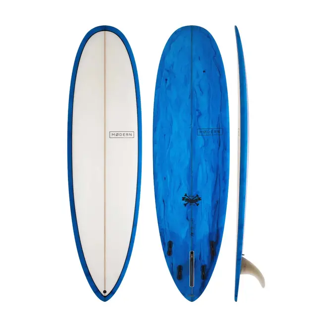 6'4 Modern Love Child PU - FCS II - 4 + 1 - Blue Tint