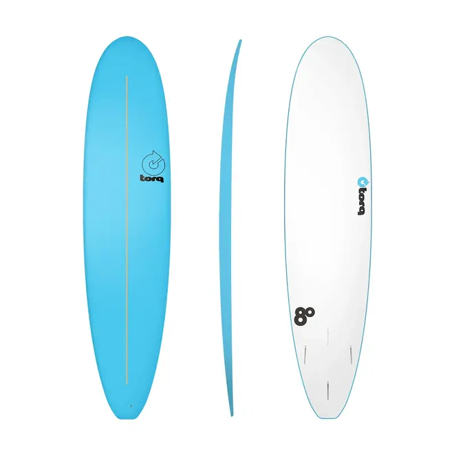 8'0 Torq Longboard Soft Performance - Futures - 3 Fin - Blue