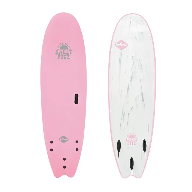 6'6 Softech Sally Fitzgibbons - 3 Fin - Pink