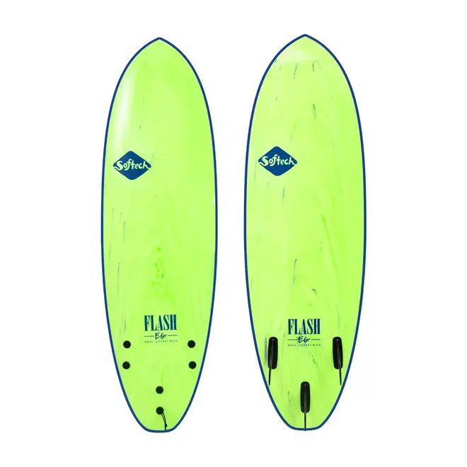 6'0 Softech Flash Eric Geiselman - FCS II - 3 Fin - Green Marble