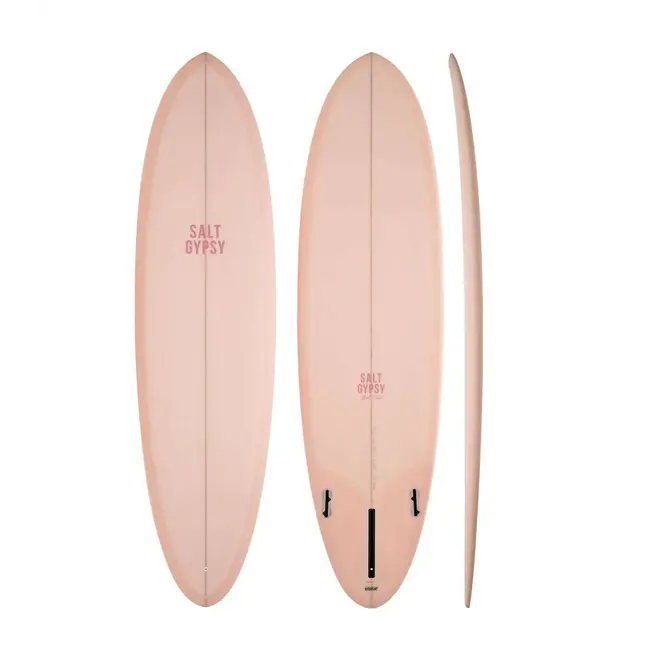 7'0 Salt Gypsy Mid Tide PU - FCS II - 2 + 1 - Blush Tint