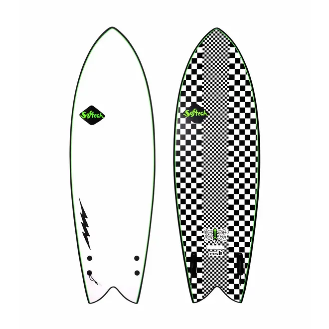 5'8 Softech Kyuss Fish - FCS II - 2 Fin - Checkered