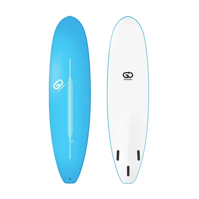 6'8 GO Softboard - 3 Fin - Light Blue