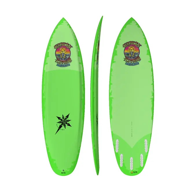 5'9 Suns Loose Juice Tec-2 Standard - Futures - 5 Fin - Green