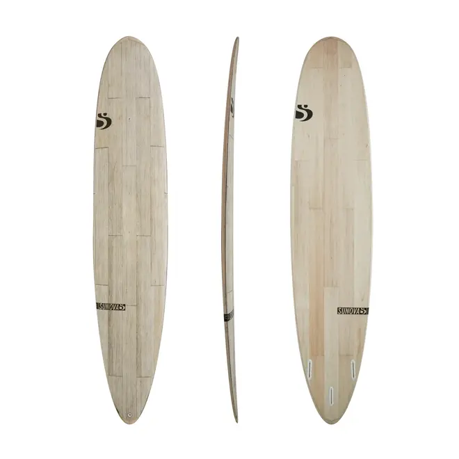 9'2 Sunova Long Gun Balsaflex Standard - Futures - 3 Fin - Black Line