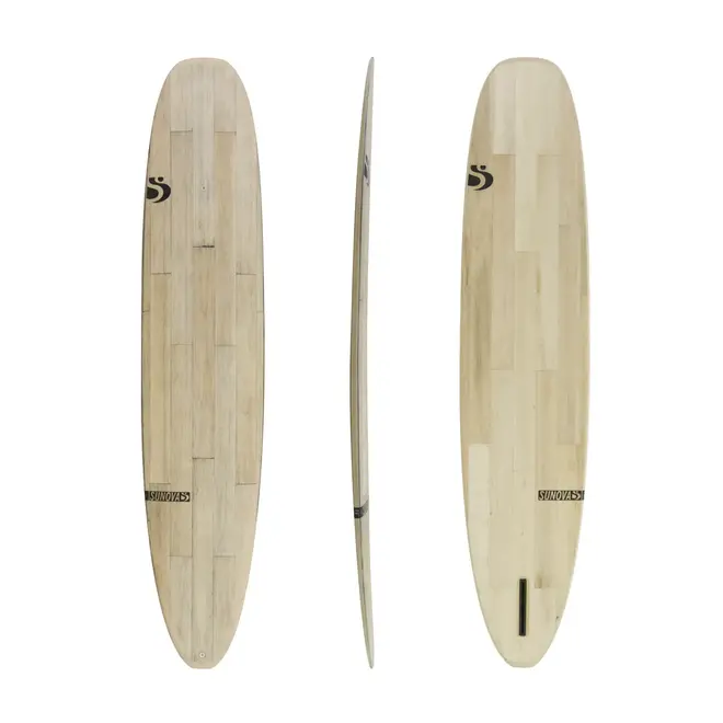 9'6 Sunova Oldy Balsaflex Bullet Proof with T- Stringer - US Box - Single Fin - Black Line