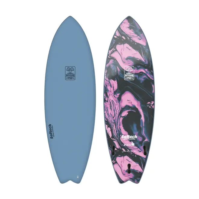 6'0 Softech Mason Ho Twin Epoxy Series - FCS II - 2 + 1 - Marble Swirl