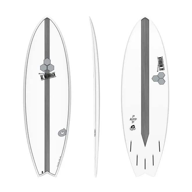 6'6 Channel Islands Pod Mod - Torq X-Lite - Futures - 5 Fin - White