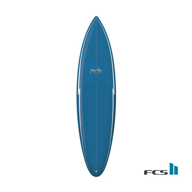 7'4 Gerry Lopez Pocket Rocket - Trueride PU - FCS II - 5 Fin - Blue