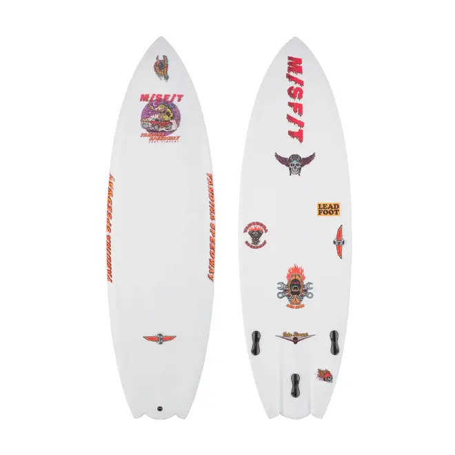 5'8 Misfit Yandina Speedway - Primitek - Futures - 3 Fin