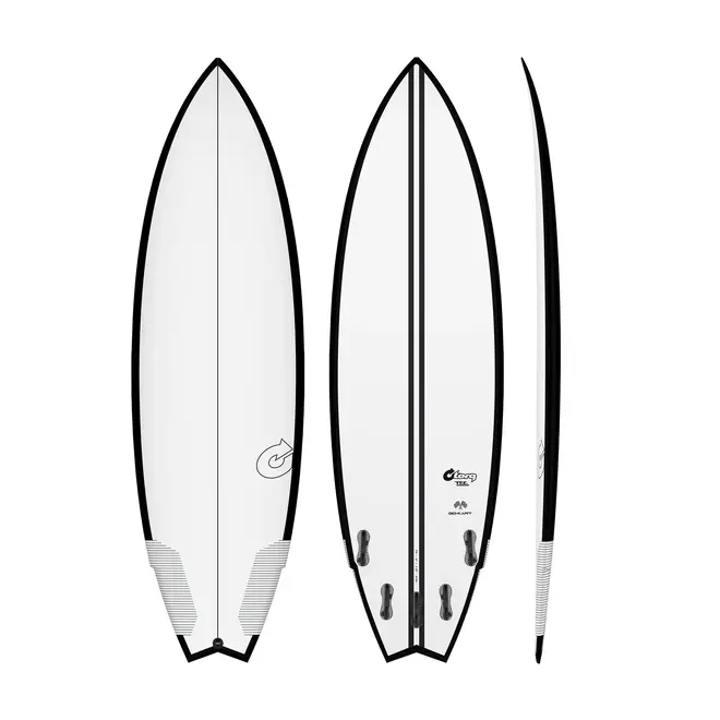 5'10 Torq GoKart TEC - FCS II - 5 Fin - Black Rail