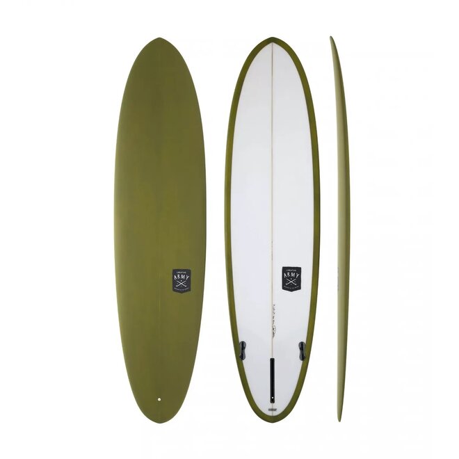 6'10 Creative Army Huevo PU - FCS II - 2 + 1 - Khaki Tint