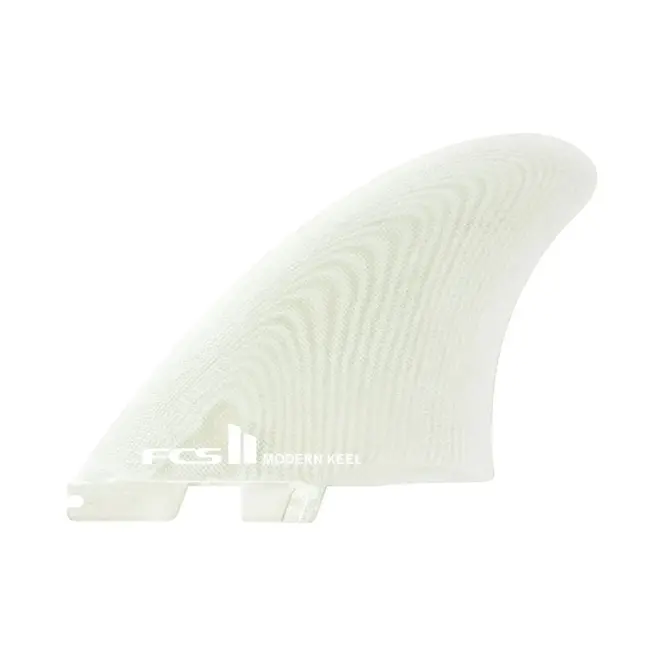 FCS II Modern Keel PG Clear Twin Fins