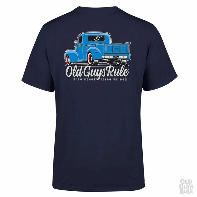 Old Guys Rule It Took Decades Tee II Navy