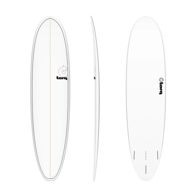 7'8 Torq Funboard V+ - Futures - 3 Fin - White Pinline