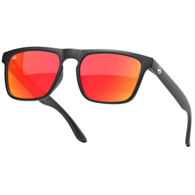 Mowmow Zonnebril Vulcan Matte Black Frame / Orange Lens