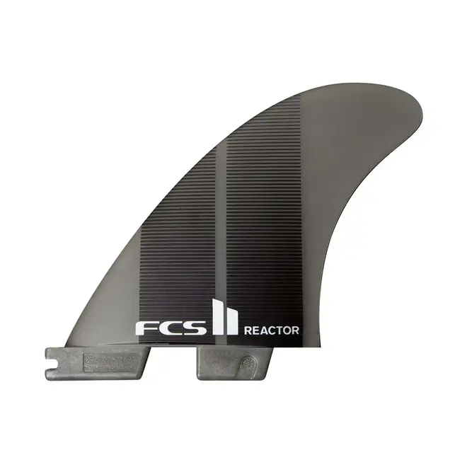 FCS II Reactor Neo Glass Charcoal Gradient Tri Fins