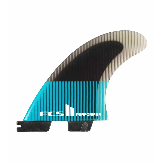 FCS II Performer PC Teal/Black Quad Fins