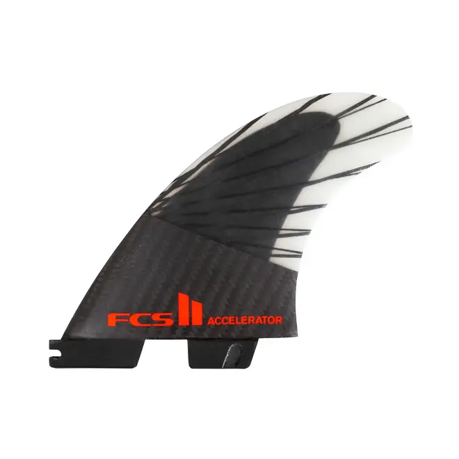 FCS II Accelerator PC Carbon Black/Red Tri Fins