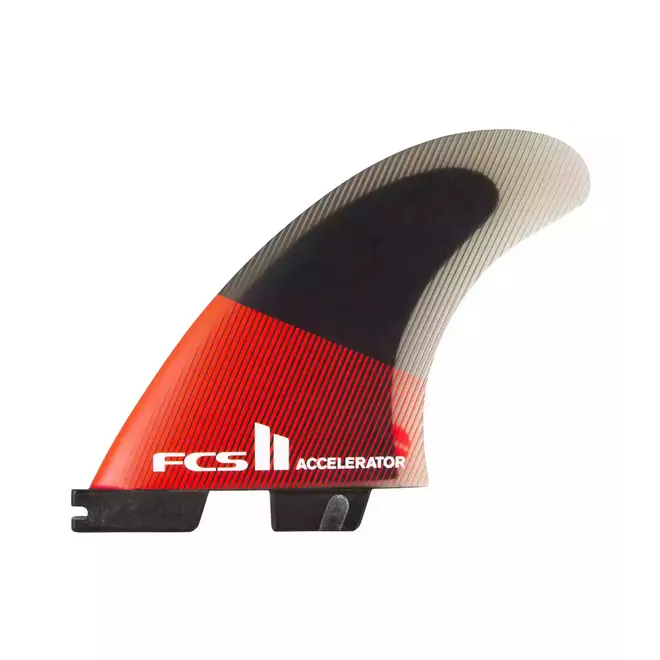 FCS II Accelerator PC Red/Black Tri Fins